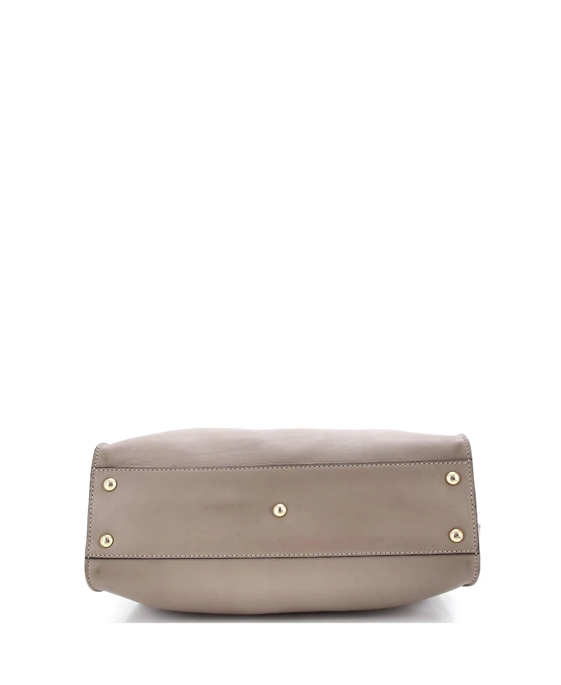 Pre-Owned Fendi Regular Peekaboo Bag Leather with Plexiglass Detail