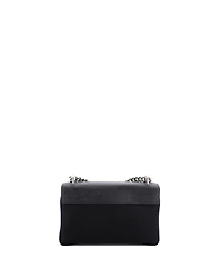 Pre-Owned Prada Medium Chain Flap Crossbody Bag Tessuto and Saffiano Leather