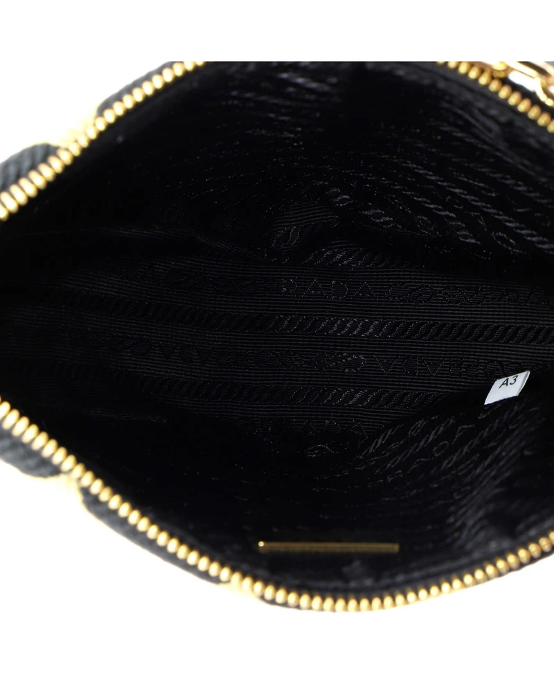 Pre-Owned Prada Mini Symbole Triangle Bag Jacquard