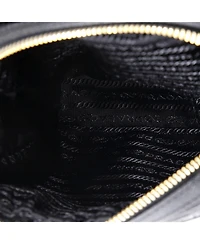 Pre-Owned Prada Mini Re-Edition 1978 Front Pocket Shoulder Re-Nylon with Saffiano Leather