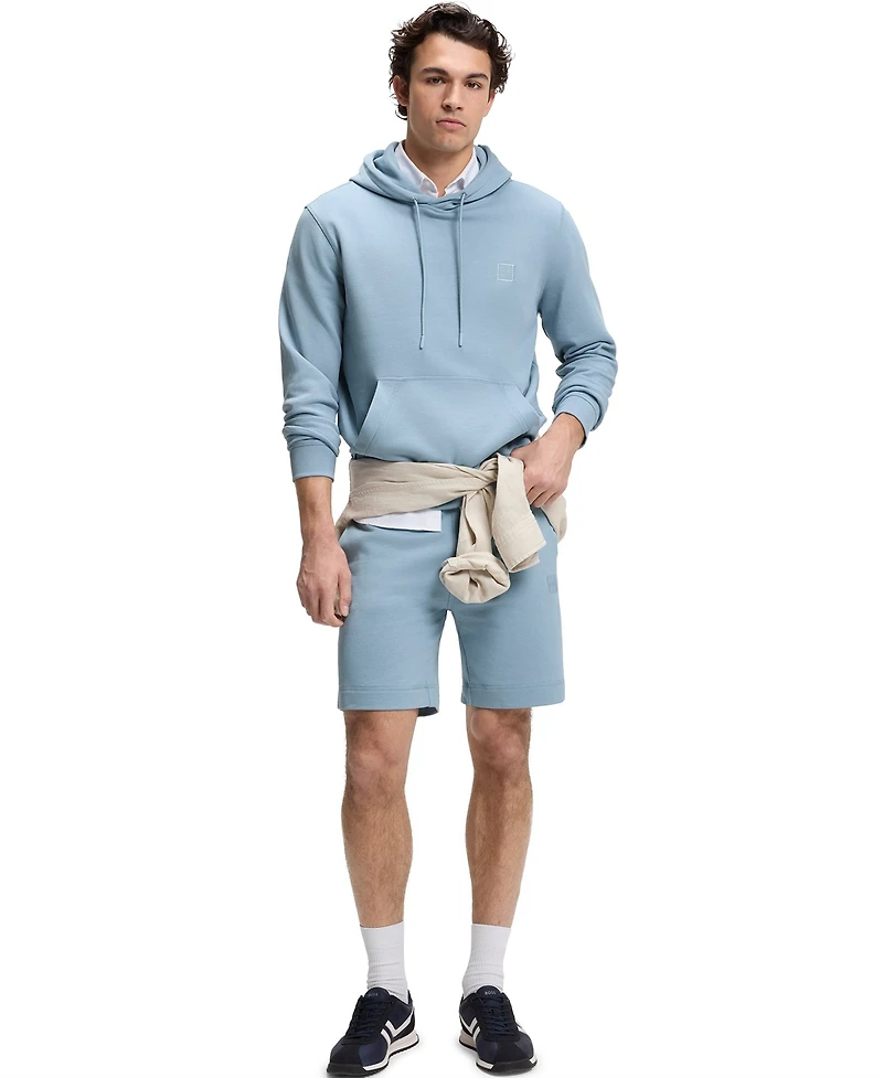 Boss By Hugo Men's Cotton-Terry Logo Patch Hoodie