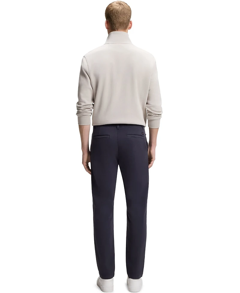 Boss By Hugo Boss Men's Structured Cotton Blend Tapered-Fit Chinos