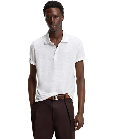 Beckham x Boss Men's Linen Polo Shirt