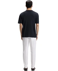 Boss By Hugo Men's Cotton Linen Regular-Fit T-Shirt