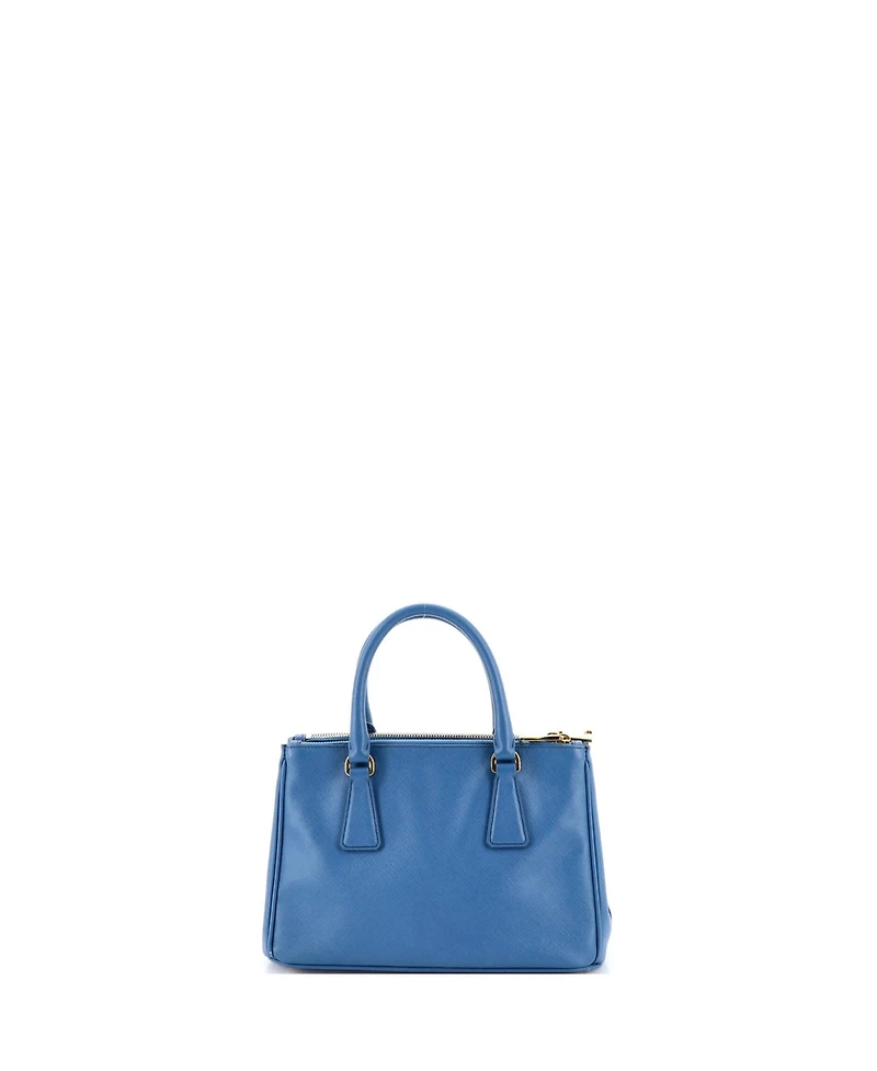 Pre-Owned Prada Small Double Zip Lux Tote Saffiano Leather