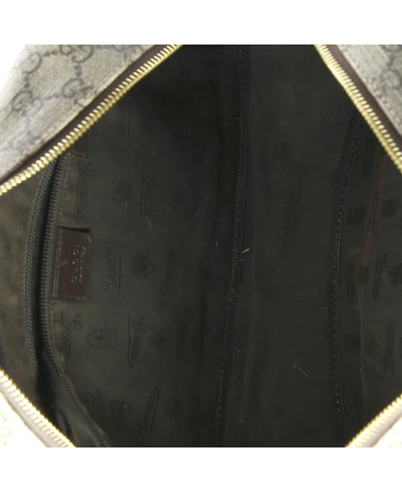 Pre-Owned Gucci Large Front Zip Camera Bag Gg Coated Canvas