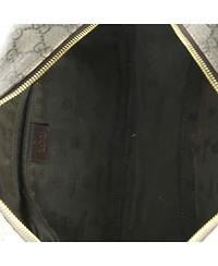 Pre-Owned Gucci Large Front Zip Camera Bag Gg Coated Canvas