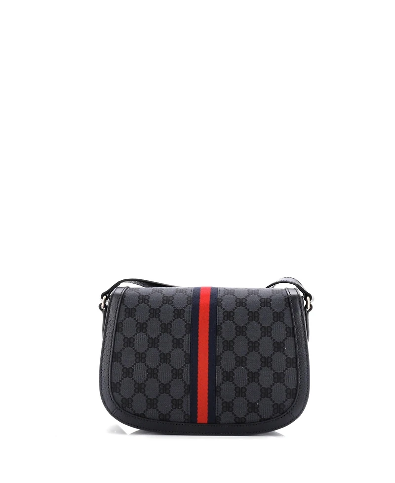 Pre-Owned Gucci Medium x Balenciaga The Hacker Project Flap Messenger Bag Bb Canvas