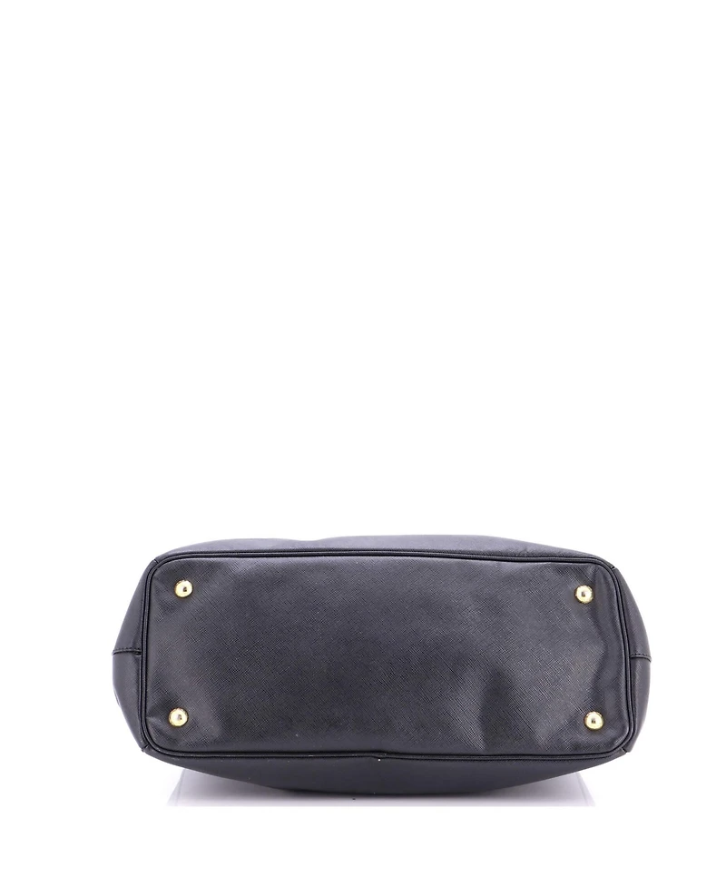 Pre-Owned Prada Large Double Zip Lux Tote Saffiano Leather