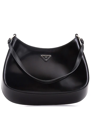 Pre-Owned Prada Medium Cleo Shoulder Bag Spazzolato Leather