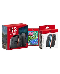 Nintendo Switch 2 Console with Kirby and the Forgotten Land and Extra Joy-Cons Bundle
