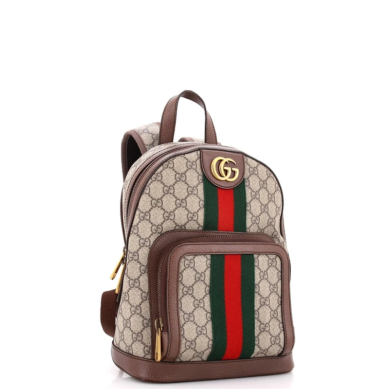 Pre-Owned Gucci Medium Ophidia Backpack Gg Coated Canvas