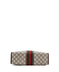 Pre-Owned Gucci Large Ophidia Toiletry Pouch Gg Coated Canvas