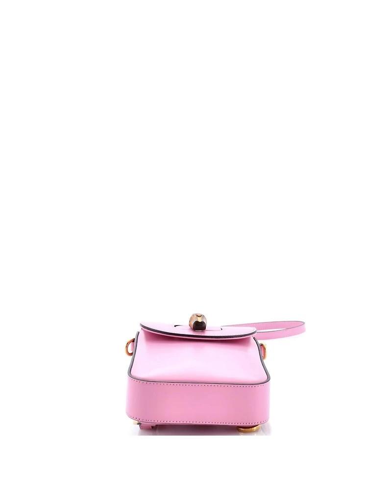 Pre-Owned Gucci Mini Bamboo Top Handle Backpack Leather