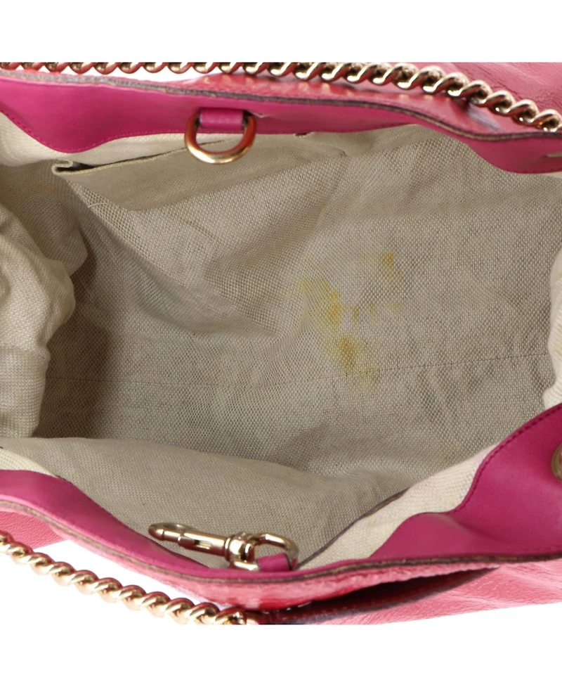 Pre-Owned Gucci Medium Soho Chain Strap Shoulder Bag Patent