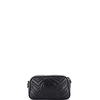 Pre-Owned Gucci Small Gg Marmont Shoulder Bag Matelasse Leather