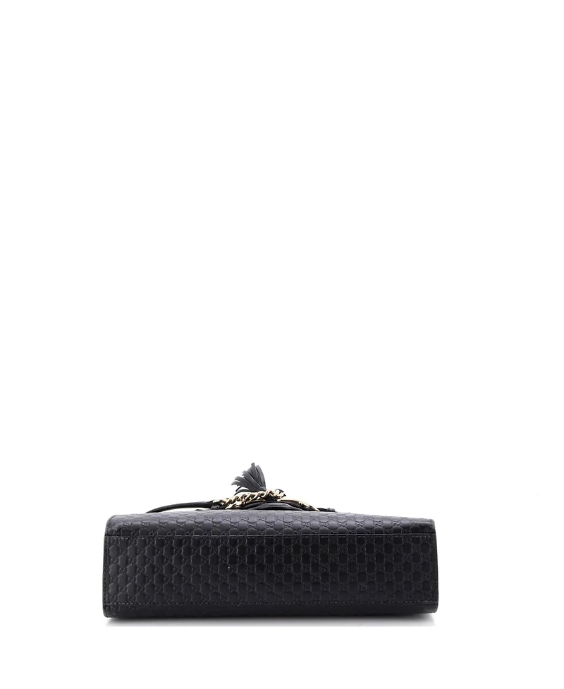 Pre-Owned Gucci Medium Emily Chain Flap Bag Microguccissima Leather