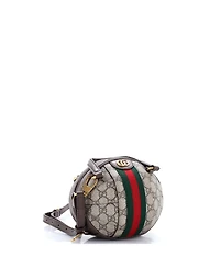 Pre-Owned Gucci Mini Ophidia Basketball Bag Gg Coated Canvas