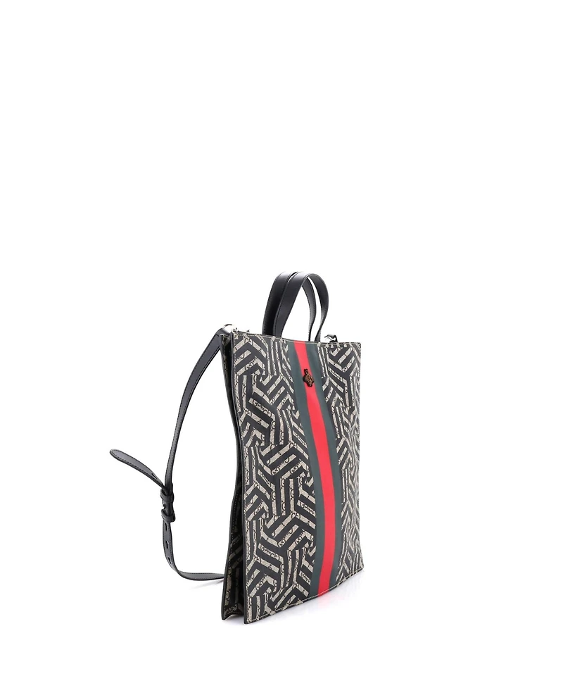 Pre-Owned Gucci Convertible Soft Open Tote Caleido Gg Coated Canvas