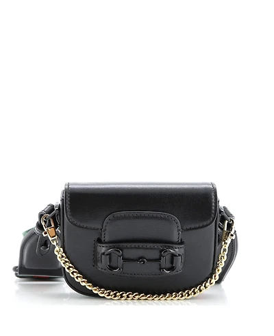 Pre-Owned Gucci Horsebit 1955 Flap Wallet with Strap Leather