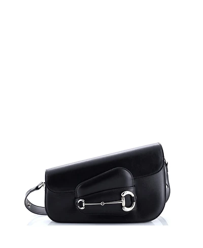 Pre-Owned Gucci Small Horsebit 1955 Asymmetric Shoulder Bag Leather