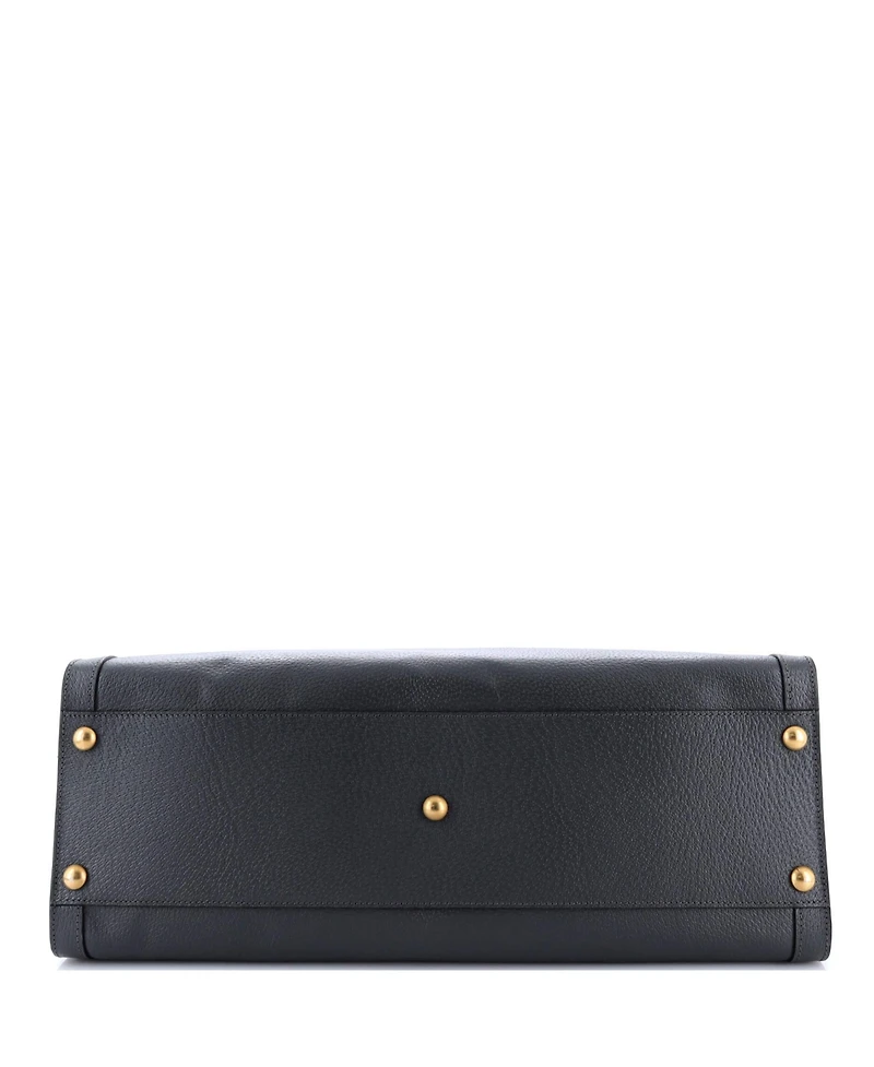 Pre-Owned Gucci Maxi Diana Nm Bamboo Handle Tote Leather