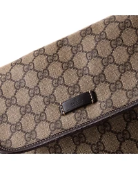 Pre-Owned Gucci Small Flap Messenger Gg Coated Canvas