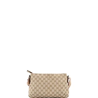 Pre-Owned Gucci Small Web Strap Messenger Bag Gg Canvas