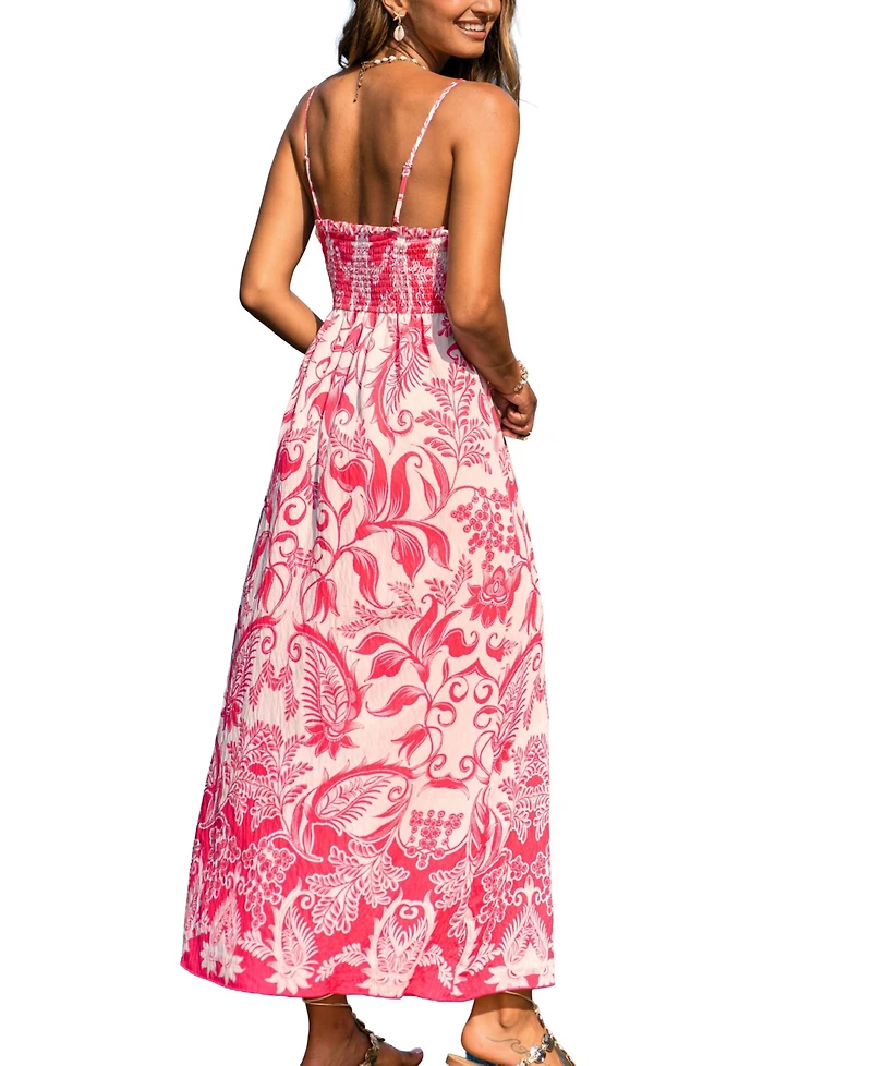 Cupshe Women's Day After Tropical Maxi Beach Dress