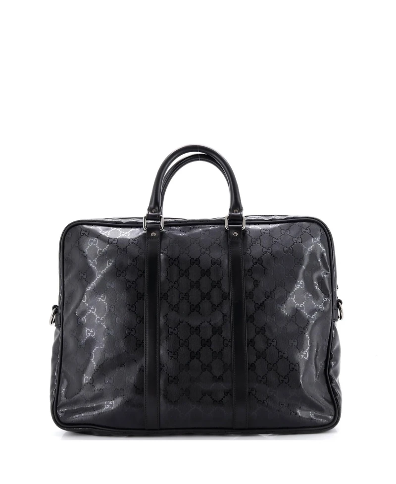 Pre-Owned Gucci Large Convertible Briefcase Gg Imprime