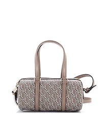 Pre-Owned Gucci Small Convertible Duffle Bag Gg Shadow Coated Canvas