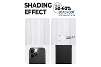 Superior Leaves Machine Washable Room Darkening Blackout Curtains with Back Tabs