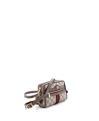 Pre-Owned Gucci Mini Ophidia Shoulder Bag Gg Coated Canvas