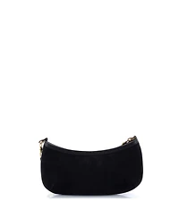 Pre-Owned Gucci Small Tiger Head Chain Clutch Suede with Leather