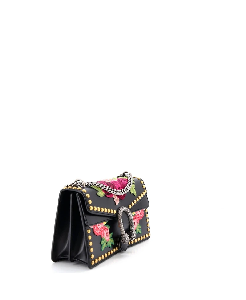 Pre-Owned Gucci Medium Dionysus Bag Embroidered Studded Leather