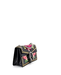 Pre-Owned Gucci Medium Dionysus Bag Embroidered Studded Leather