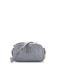 Pre-Owned Gucci Small Gg Marmont Shoulder Bag Mixed Matelasse Leather