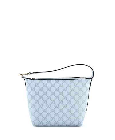 Pre-Owned Gucci Super Mini Ophidia Zip Shoulder Bag Gg Coated Canvas