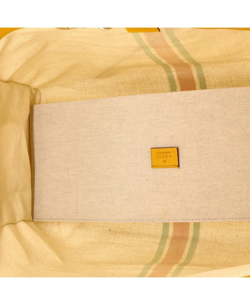 Pre-Owned Gucci Large Foldable Web Tote Canvas with Leather