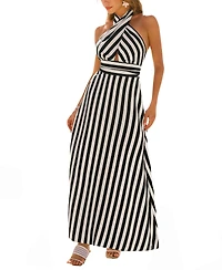 Cupshe Women's It's Showtime Striped Maxi Beach Dress