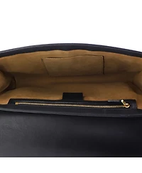 Pre-Owned Gucci Large Padlock Clutch Gg Canvas and Leather