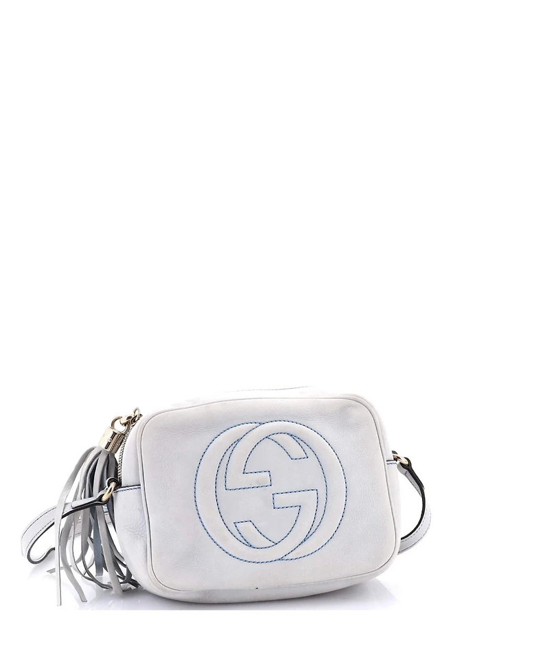 Pre-Owned Gucci Small Soho Disco Crossbody Bag Nubuck