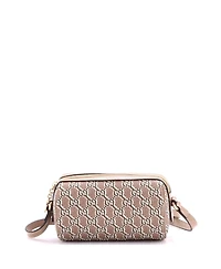 Pre-Owned Gucci Mini Cylindrical Shoulder Bag Gg Shadow Coated Canvas