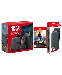 Nintendo Switch 2 Console with Legend of Zelda Breath of the Wild and Protective Case Bundle