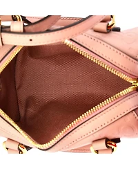 Pre-Owned Gucci Super Mini Convertible Boston Bag Jumbo Gg Embossed Leather