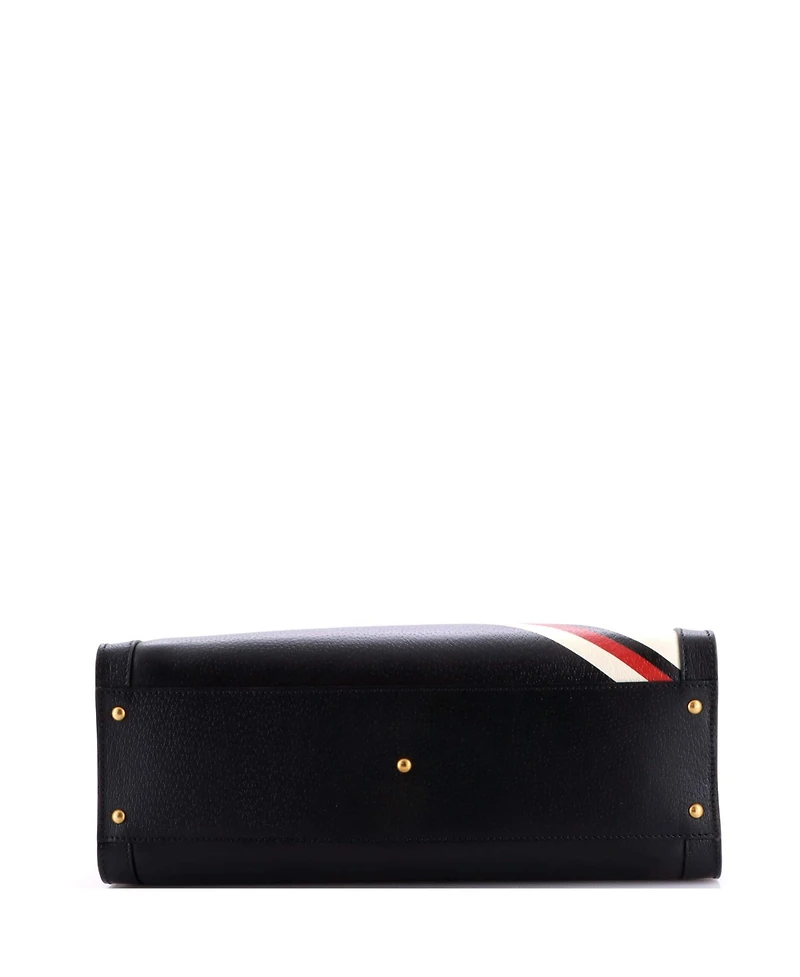 Pre-Owned Gucci Large Diana Nm Bamboo Handle Tote Printed Leather