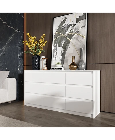 Famapy 9-Drawer Paint Finish Dresser Chest of Drawers