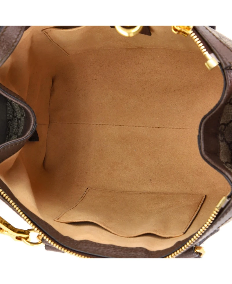 Pre-Owned Gucci Small Ophidia Top Handle Tote Gg Coated Canvas