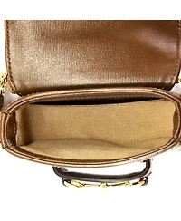 Pre-Owned Gucci Horsebit 1955 Flap Wallet with Strap Gg Coated Canvas