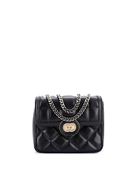 Pre-Owned Gucci Mini Deco Chain Flap Bag Mixed Matelasse Leather